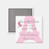 Tortelduifjes De datum opslaan Magneet (Voorkant / Achterkant)