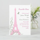 Tortelduifjes De datum opslaan Save The Date (Staand voorkant)