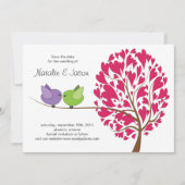 Tortelduifjes De datumkaart opslaan Save The Date (Voorkant)