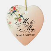  Tortelduifjes de heer en mevrouw | Pach FOTO Keramisch Ornament (Rechts)