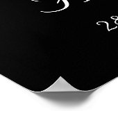 Tortelduifjes, decoratieve trouwbanner poster (Hoek)