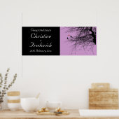Tortelduifjes, decoratieve trouwbanner poster (Keuken)