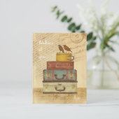 Tortelduifjes Denk aan uw Briefkaart (Staand voorkant)