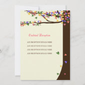 Tortelduifjes die de eik van het hart per kaart (Achterkant)