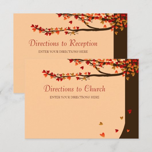 Tortelduifjes die de kaart van de Richting van het (Voorkant / Achterkant)