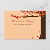 Tortelduifjes die de kaart van de Richting van het (Voorkant)