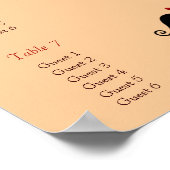 Tortelduifjes die het harteloormerk van de eikenbo poster (Hoek)