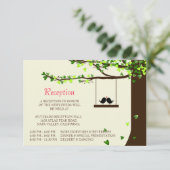 Tortelduifjes die het hartenoortje voor het verzam informatiekaartje (Staand voorkant)