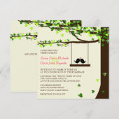 Tortelduifjes die het hartseiken aanwakkeren kaart (Voorkant / Achterkant)