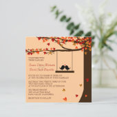 Tortelduifjes die het hartseiken aanwakkeren kaart (Staand voorkant)