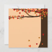 Tortelduifjes die het hartseiken aanwakkeren kaart (Achterkant)