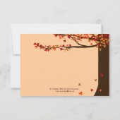 Tortelduifjes die het hartseiken afbreken RSVP (Achterkant)