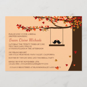 Tortelduifjes die het Vrijgezellenfeest van de eik Kaart