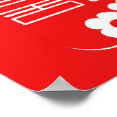 Tortelduifjes - Dubbelgeluk - Feng Shui Wall Art Poster (Hoek)