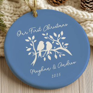 Tortelduifjes Eerste Kerstmis Ornament