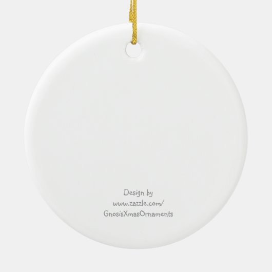 Tortelduifjes Eerste Kerstmis samen Keramisch Ornament (Achterkant)