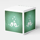 Tortelduifjes Elegant Green Bedankdoosjes (Voorkant Zijde)