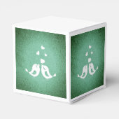 Tortelduifjes Elegant Green Bedankdoosjes (Achterkant)