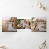 Tortelduifjes Elopement Photo Gallery Drieluik Uitnodiging (Binnen)