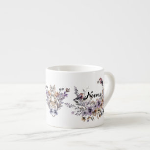 Tortelduifjes en bloemen * Pajaritos y flores Espresso Kop