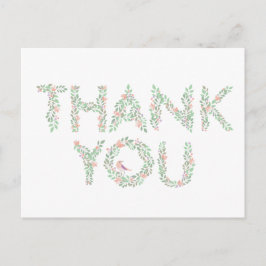 Tortelduifjes en brieven Dank u Briefkaart