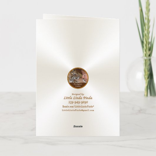 Tortelduifjes en Diamant 60e Jubileum Kaart (Achterkant)