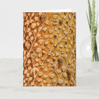Tortelduifjes en Druivenstokken Decoratieve Kunst Kaart