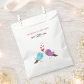 Tortelduifjes en harten bruiloft bedankzakje (Geknipt)