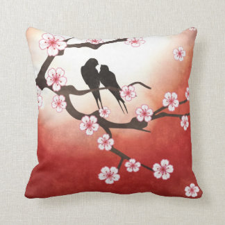 Tortelduifjes en Sakura Pillow Kussen