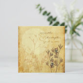 Tortelduifjes en trouwuitnodigingen kaart (Staand voorkant)