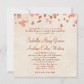 Tortelduifjes - Fall Wedding Kaart (Achterkant)