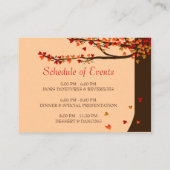 Tortelduifjes Falling Hearts Mini Receptie 100pk Informatiekaartje (Achterkant)