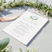 Tortelduifjes Folie bruiloft uitnodiging