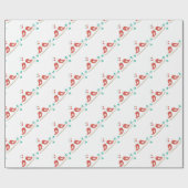 Tortelduifjes Folk Art Cadeaupapier (Vlak)