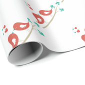 Tortelduifjes Folk Art Cadeaupapier (Rol Hoek)