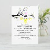 Tortelduifjes | genderneutraal Baby shower Kaart (Staand voorkant)