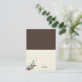 Tortelduifjes Gevouwen Plaats Kaarten Plaatskaartje (Staand voorkant)