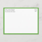 Tortelduifjes Groen Geel Lovebird Verlovingsfeest Uitnodiging Briefkaart (Achterkant)