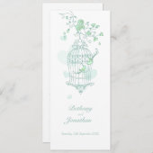 Tortelduifjes groen lentevertrouwprogramma programmakaart (Voorkant / Achterkant)