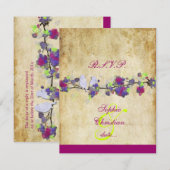 TORTELDUIFJES, GROTE RSVP's/DIY-kleur RSVP Kaartje (Voorkant / Achterkant)