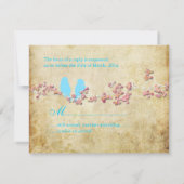 TORTELDUIFJES, GROTE RSVP's/DIY-kleur RSVP Kaartje (Achterkant)