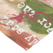 Tortelduifjes Hart Rode Kunst Collage Tafelkleed (Gekanteld)