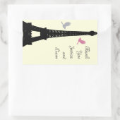 Tortelduifjes Hartelijk dank (niet wit) Rechthoekige Sticker (Tas)