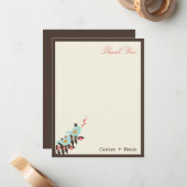 Tortelduifjes Hartelijk dank Notitiekaartje (Voorkant / Achterkant in situ)