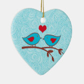 Tortelduifjes Heart Ornament (Rechts)