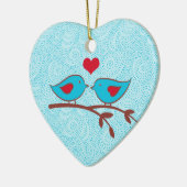 Tortelduifjes Heart Ornament (Links)