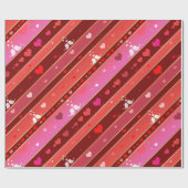 Tortelduifjes Het Patroon van de Valentijn van het Cadeaupapier (Vlak)