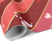 Tortelduifjes Het Patroon van de Valentijn van het Cadeaupapier (Rol Hoek)