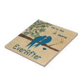 Tortelduifjes Houtkorrelboom ooit na Jubileum Tegeltje (Zijkant)