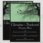 Tortelduifjes, huwelijksmenu en programmaflyers (Voorkant / Achterkant)